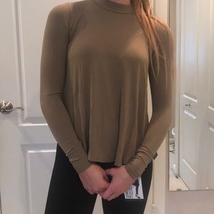 Army Green long sleeve blouse Size XXS